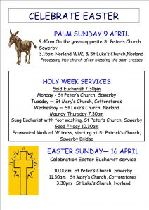 Easter services poster 2017