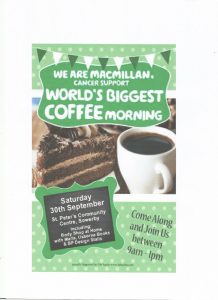 Macmillan Coffee Morning 2017